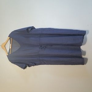 James Orinda 3X Blue Dress with Tie